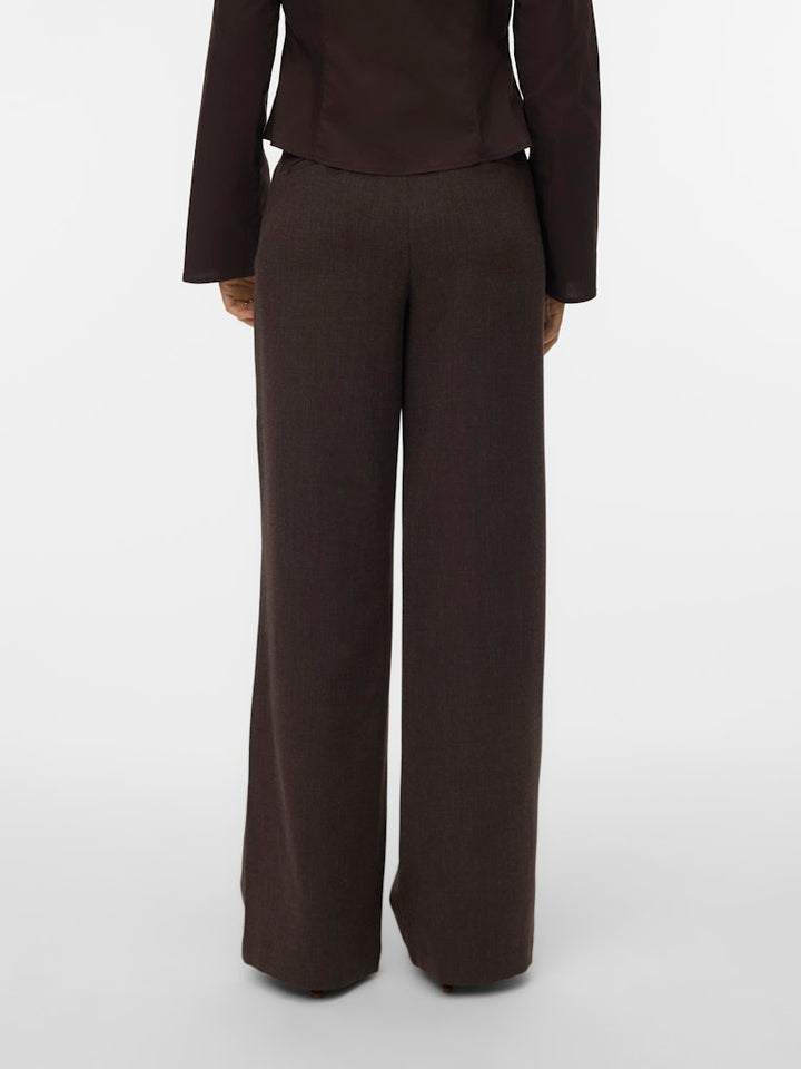 Vmbestie Hw Wide Pant Noos - Bruin