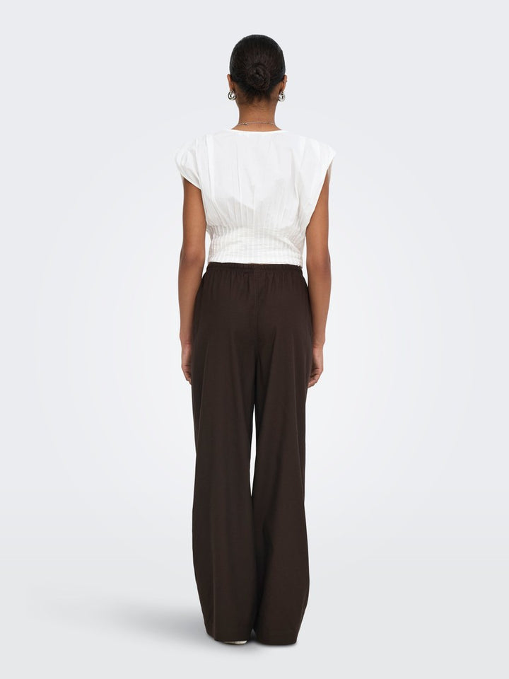 Onlisola Mw Pull-up Wide Pant Pnt - Bruin