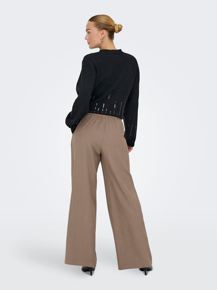 Jdydora Hw Wide Pant Tlr - Taupe