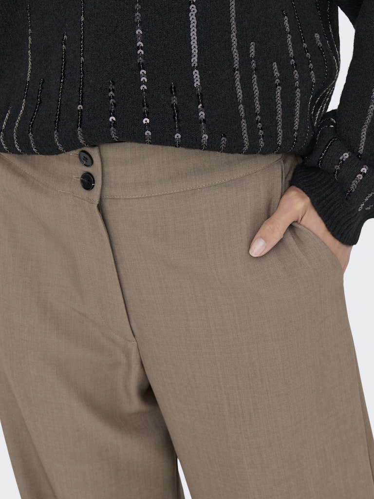 Jdydora Hw Wide Pant Tlr - Taupe