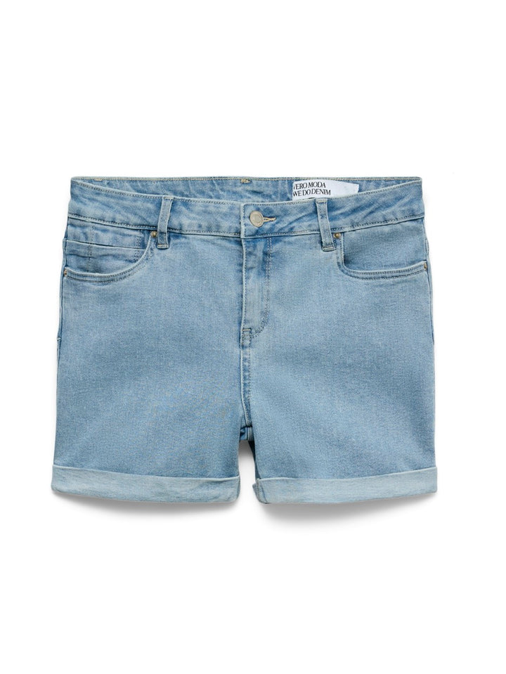 Vmluna Mr Fold Shorts Mix Ga Noos - Blue Denim
