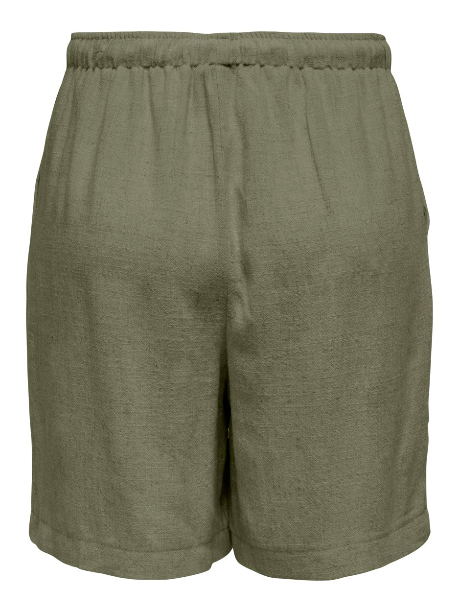 Onlsiesta Mw Pull-up Lin Bl Shorts - Army