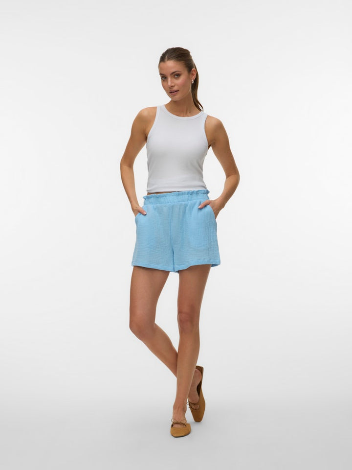 Vmnatali Hw Shorts Wvn Noos - Lichtblauw