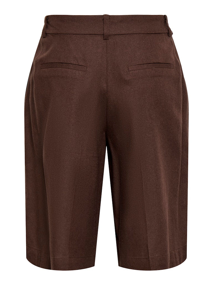 Jdynaomi Linen Mw Bermuda Shorts Tlr - Steenrood