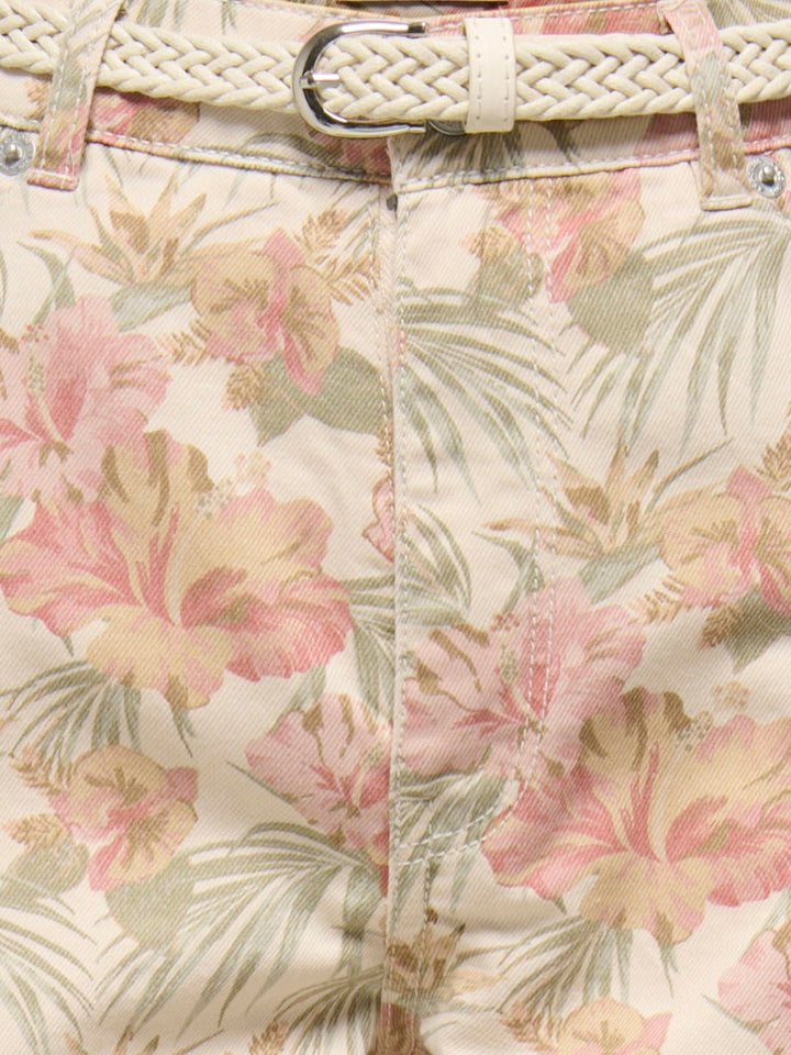Onlvega-silla Hw Mom Belt Shorts Pnt - Roze
