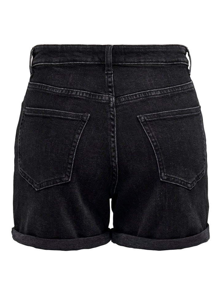 Onljosephine Stretch Shorts Dnm Azg Noos - Zwart