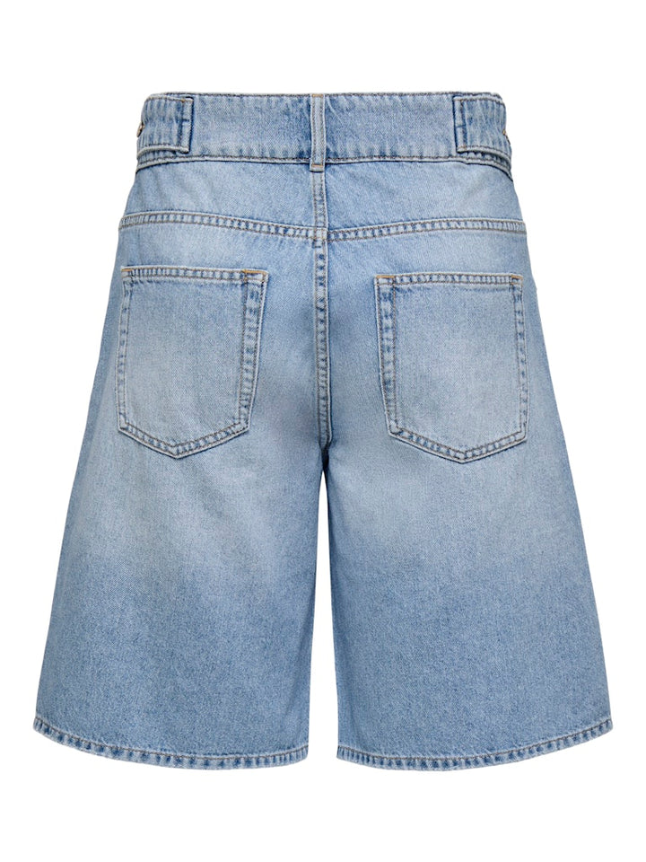 Onlloran Bermuda Shorts Wide Dnm Pim - Blue Denim