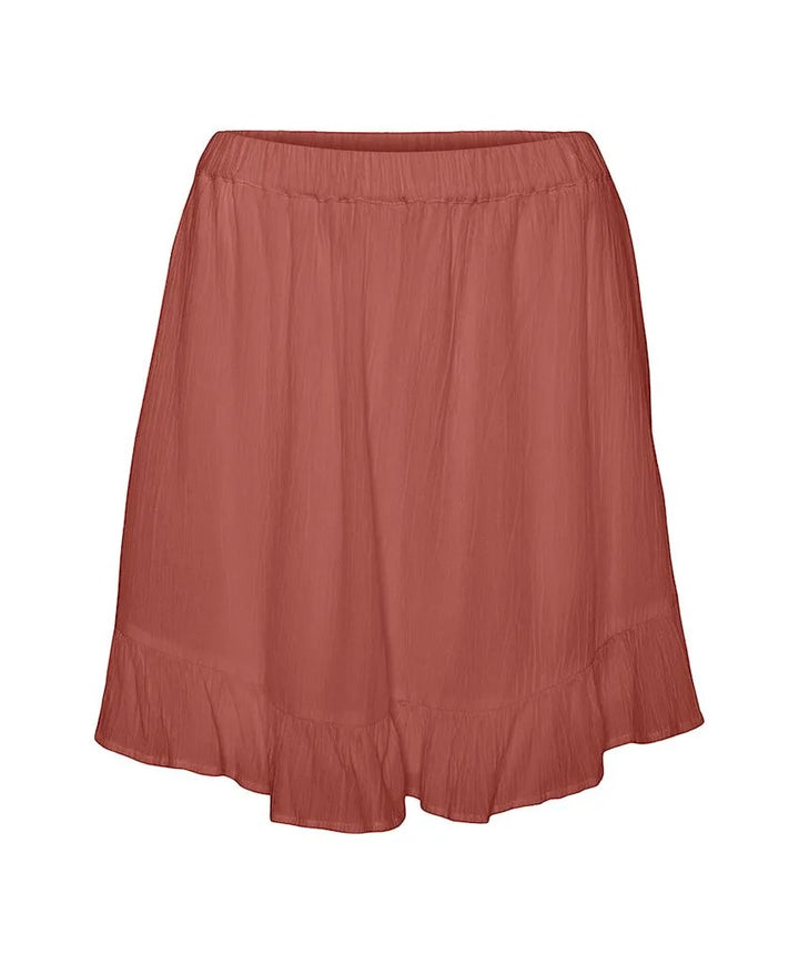 Vmsvella H/w Short Skort Wvn Exp Ga - Brique