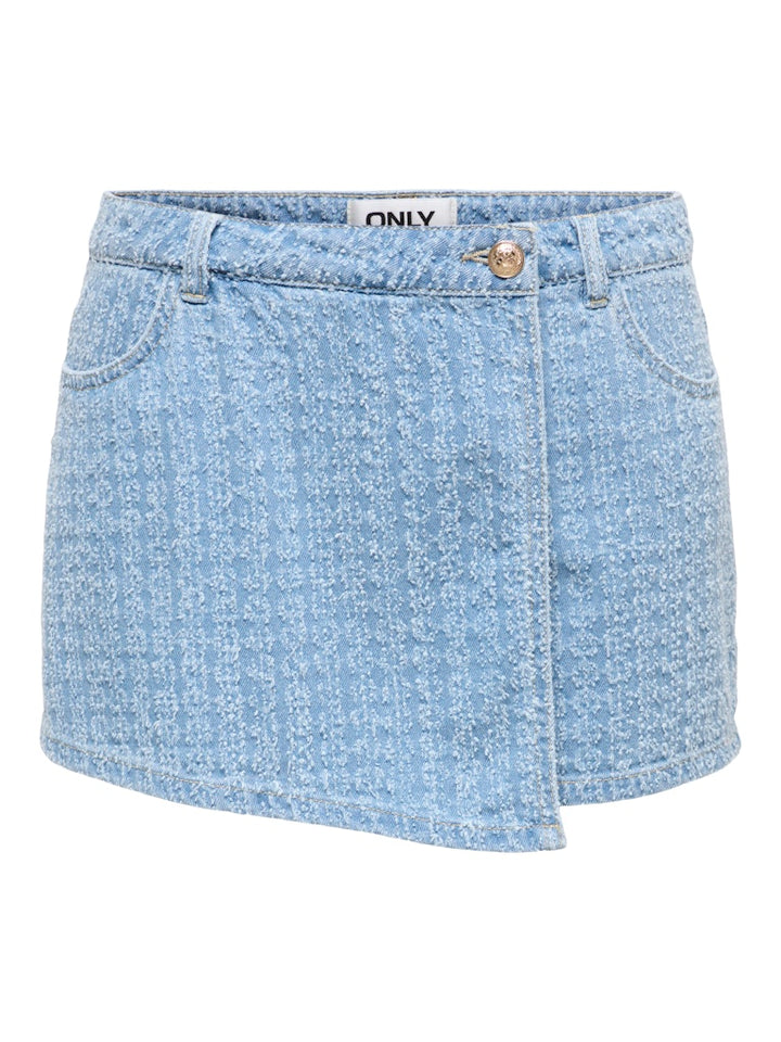 Onltexas Boucle Reg Dnm Skort Bj - Lichtblauw