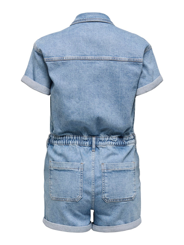 Onlcastel S/s Dnm Playsuit Azg Noos - Lichtblauw
