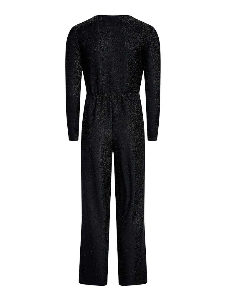 Onlrich L/s Glitter Jumpsuit Jrs - Zwart