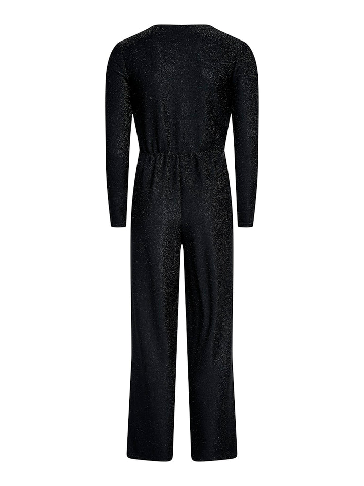 Onlrich L/s Glitter Jumpsuit Jrs - Zwart