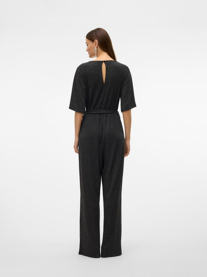 Vmkanva Ss Glitter Jumpsuit Jrs - Zwart Dessin