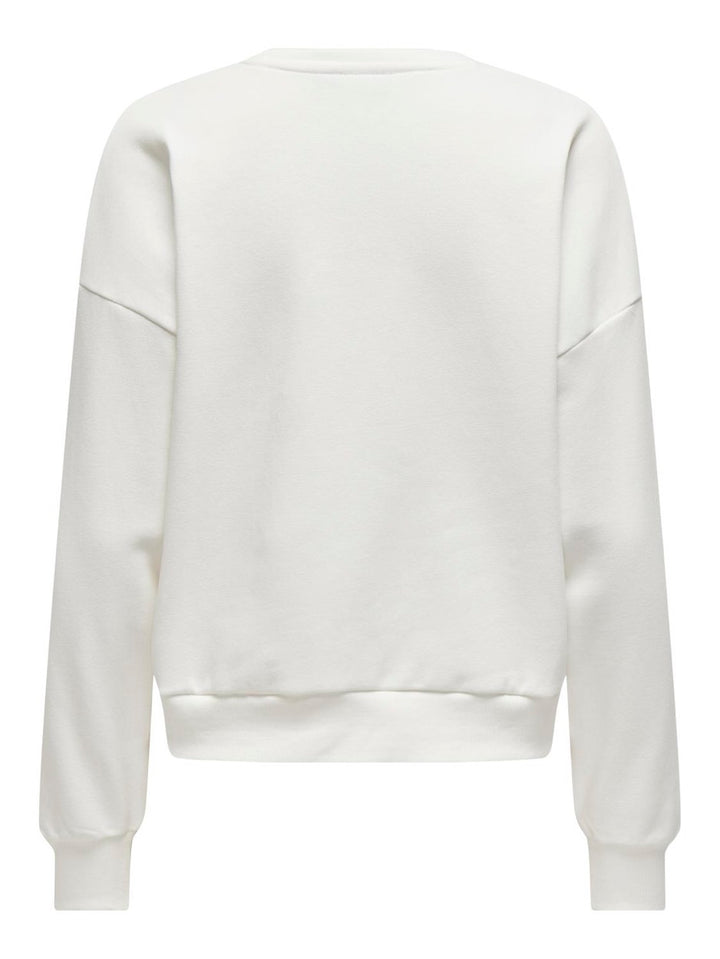 Onljolana L/s Glitter O-neck Swt - Wit