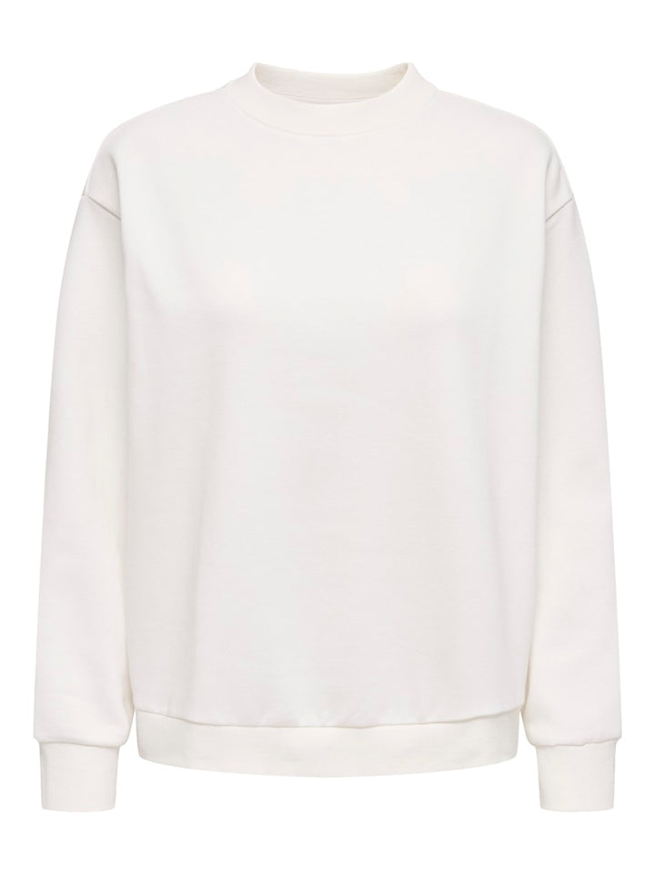 Jdynanna Life L/s Text Sweat Jrs Dia - Off-white