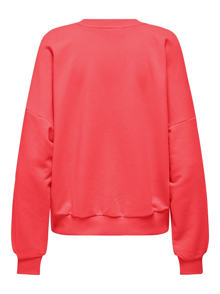 Onlminna O Neck L/s Cs Pr Swt - Neon Oranje