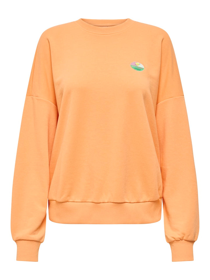 Onlminna O Neck L/s Cs Pr Swt - Oranje