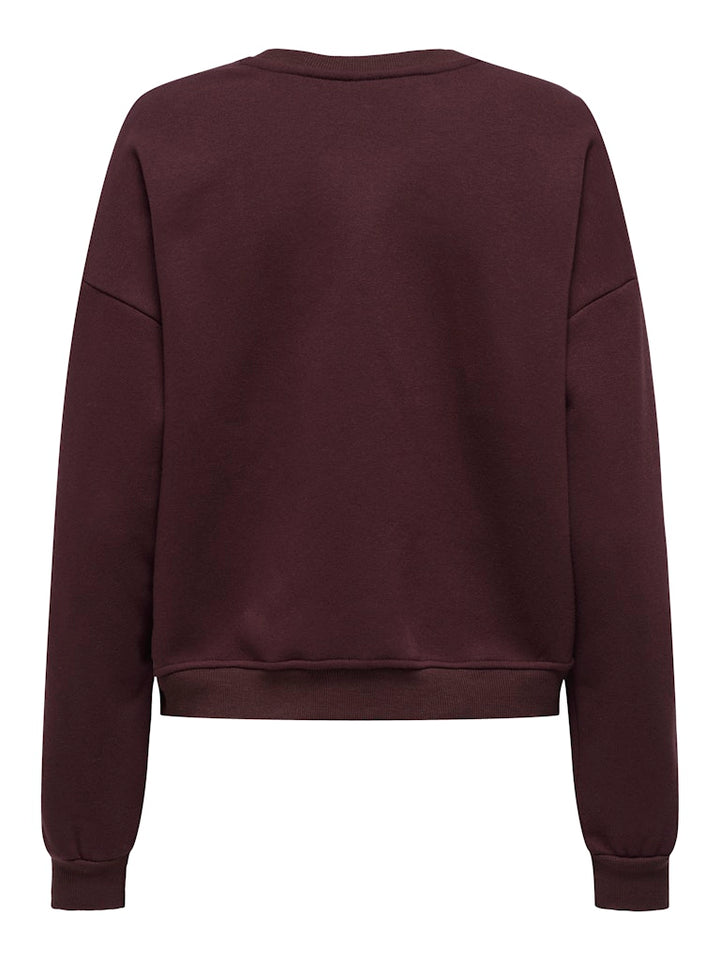 Onlelisanna O-neck Box Swt - Bordeaux