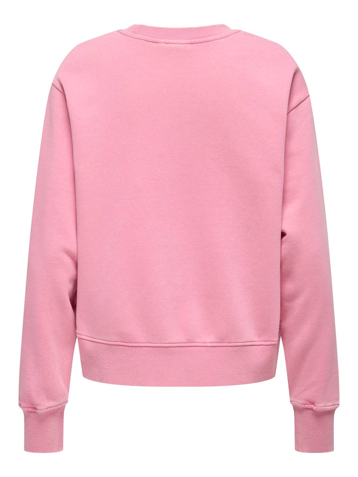 Onllucinda Bow L/s O-neck Box Swt - Roze