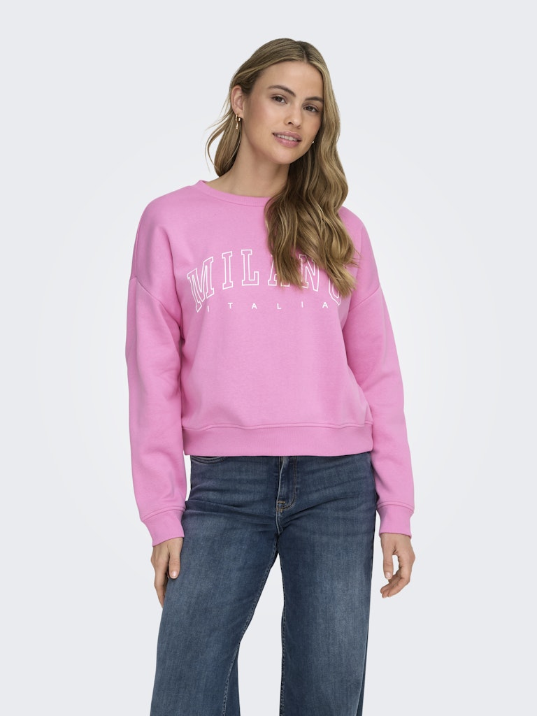 Onlsweat Life L/s Crew O.size State Noos - Roze