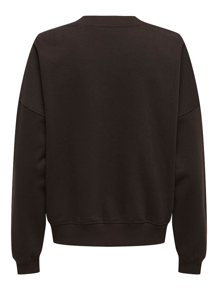 Jdymesa Life L/s O-nk Emb Sweat Jrs Noos - Bruin