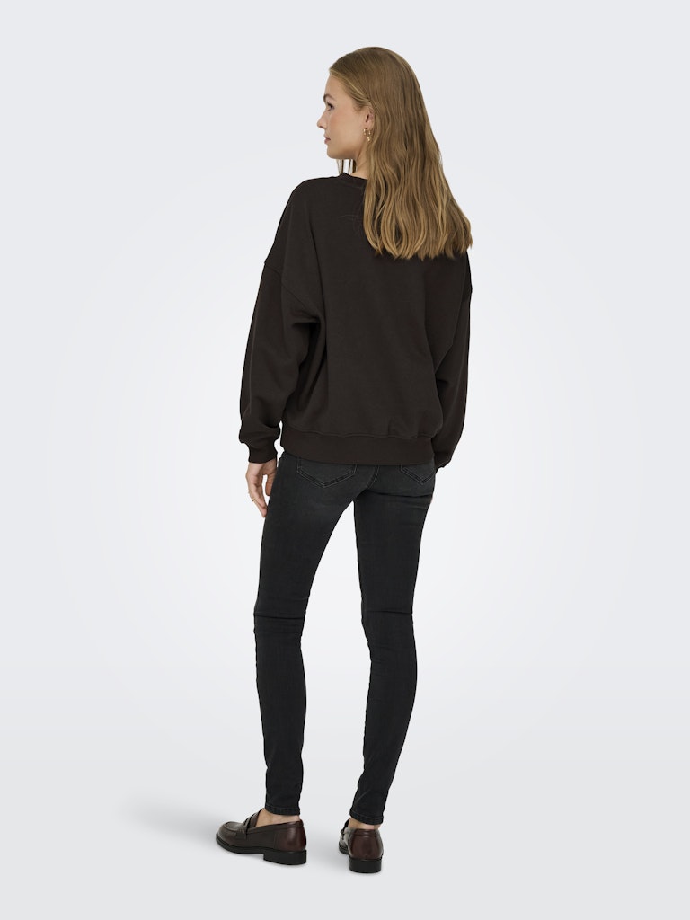 Jdymesa Life L/s O-nk Emb Sweat Jrs Noos - Bruin