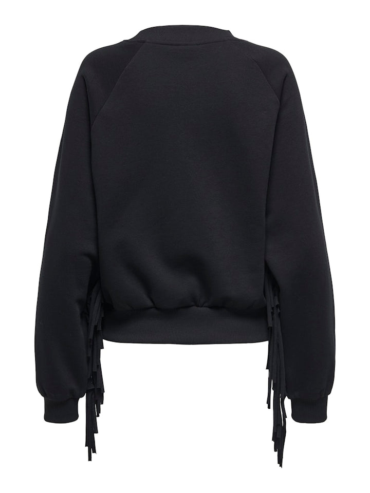 Onljett L/s O-neck Emb. Box Swt - Zwart