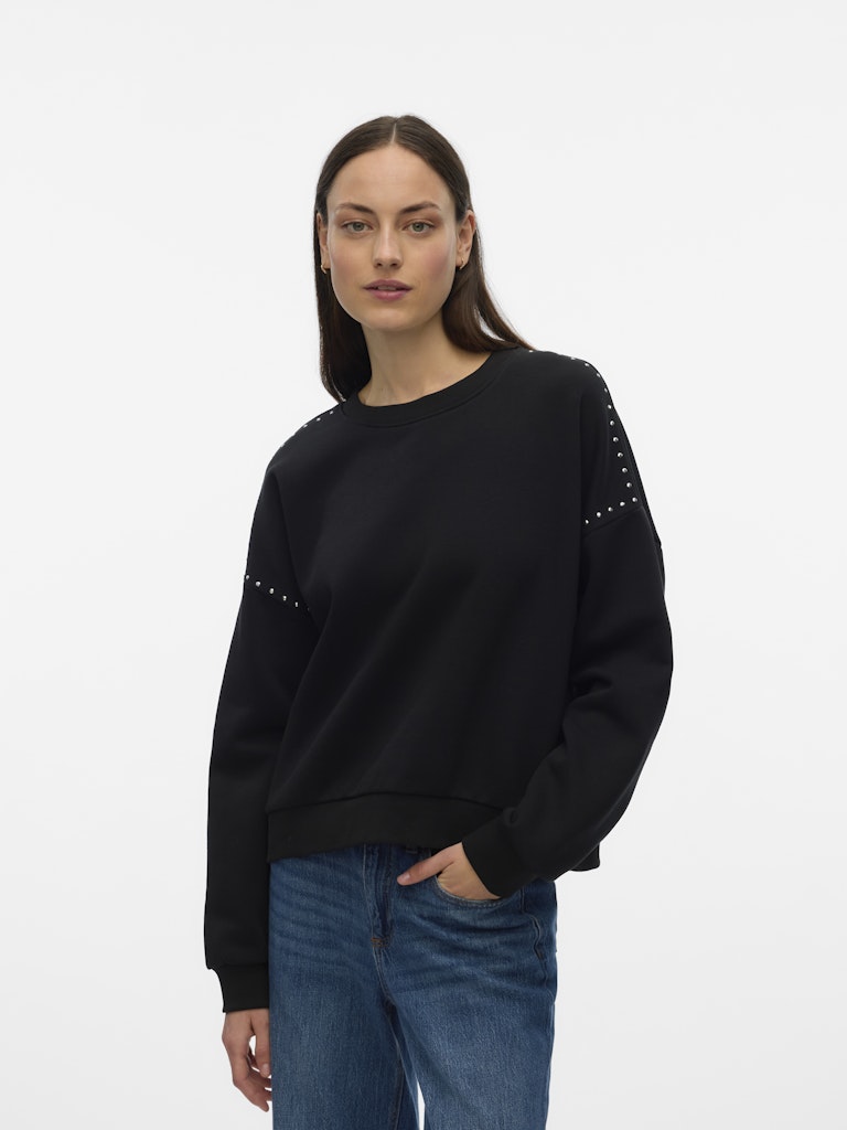 Vmlotte Trina Ls Sweat Box Ga Bf - Zwart