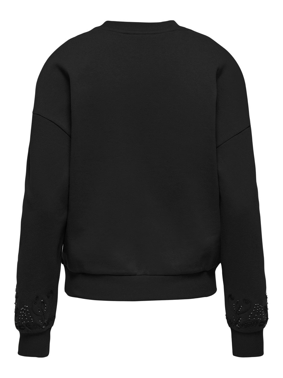 Onlcora L/s O-neck Swt - Zwart