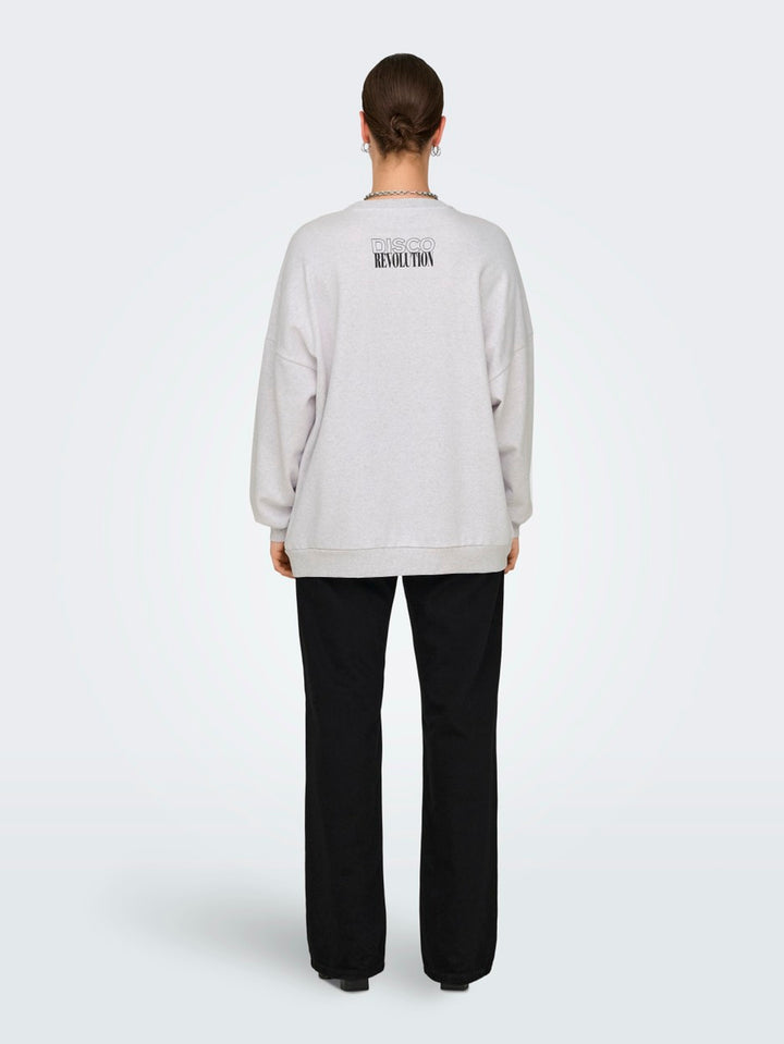 Onldaze L/s Party O-neck Swt - Lichtgrijs