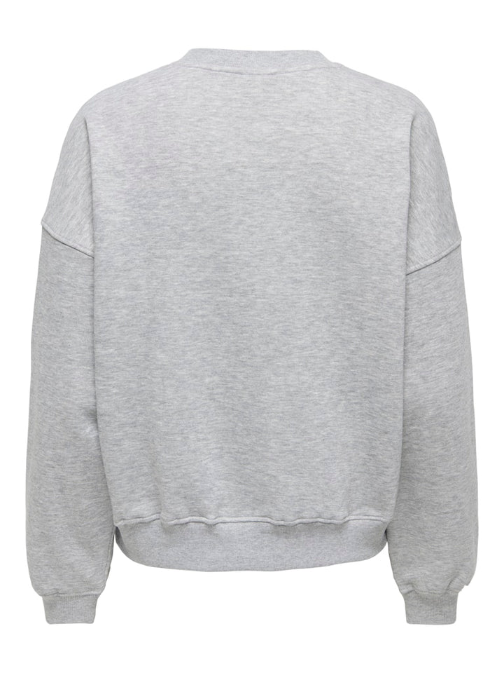 Jdymesa Life L/s O-nk Emb Sweat Jrs Noos - Grijs Melee