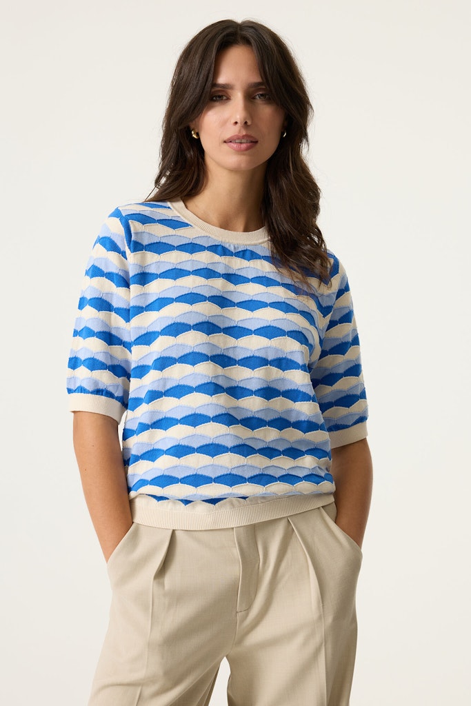 Trui S/s - Ecru Dessin