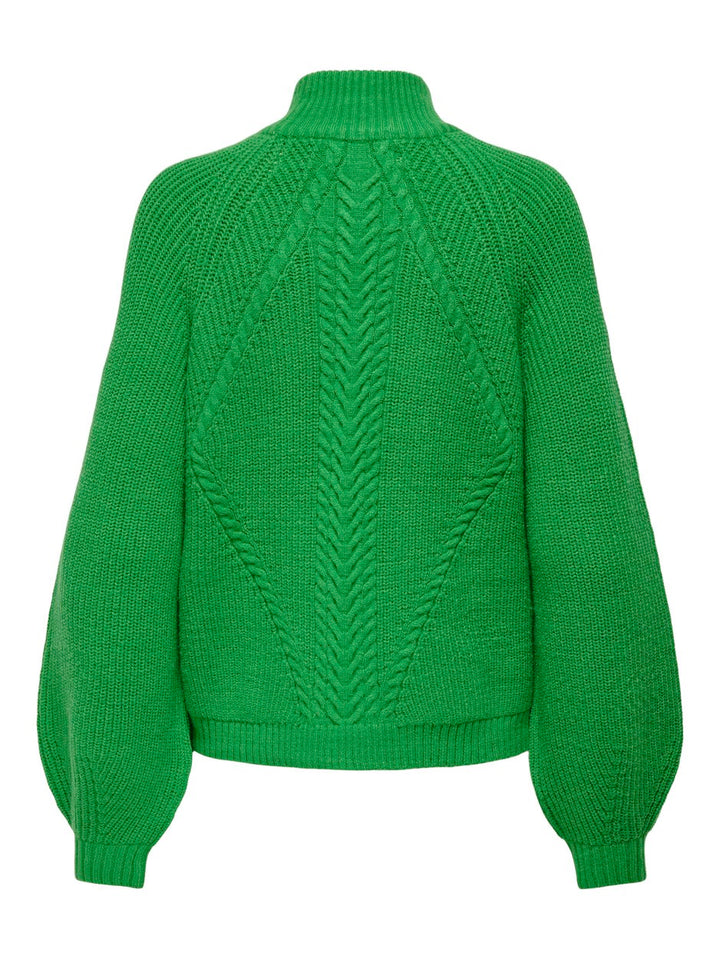 Onlkatia Ls Detail Highneck Cc Knt - Groen