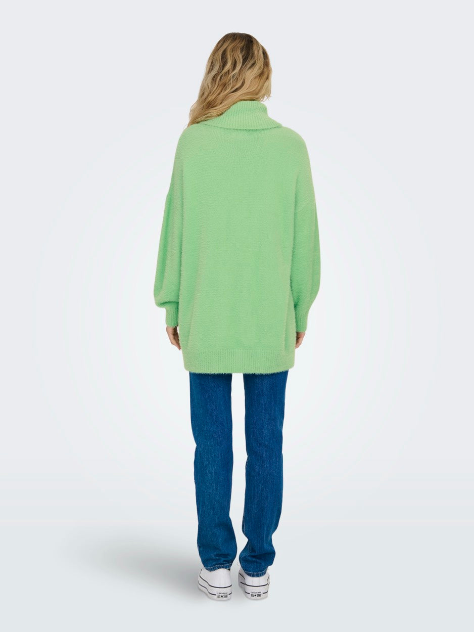 Onlpiumo Ls Loose Rollneck Cc Knt - Mint