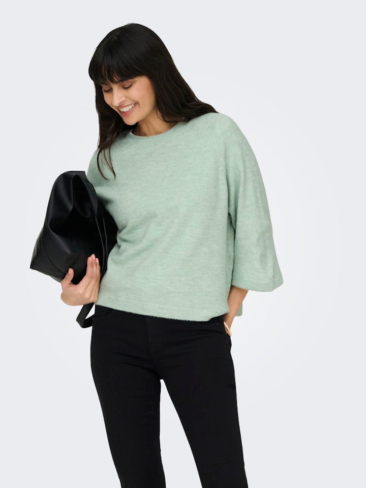 Onlsimoni 3/4 Pullover Knt Noos - Mint