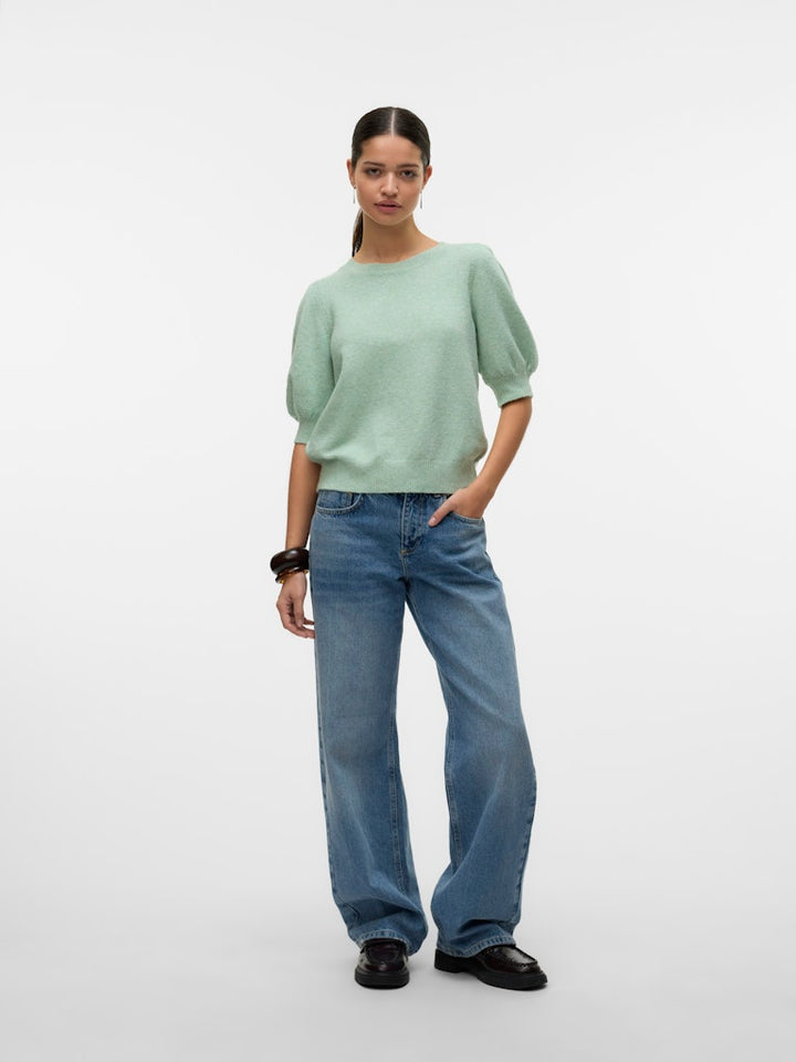 Vmdoffy 2/4 O-neck Pullover Ga Noos - Mint