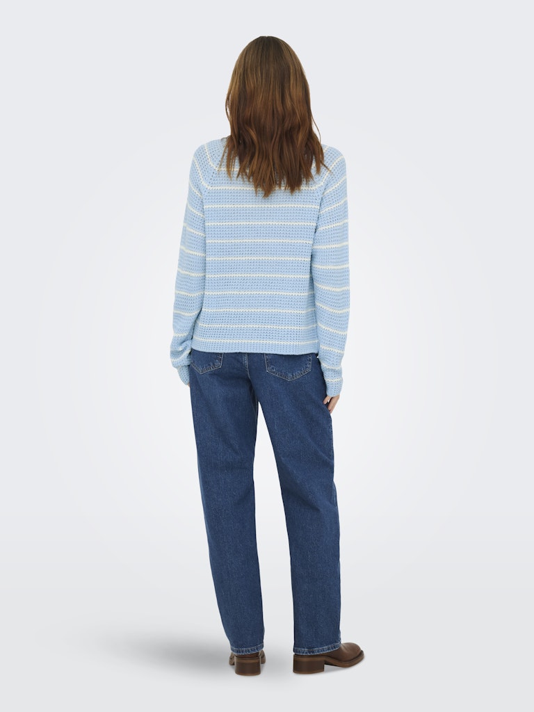 Jdyellen L/s Oneck Raglan Pullover Knt - Lichtblauw