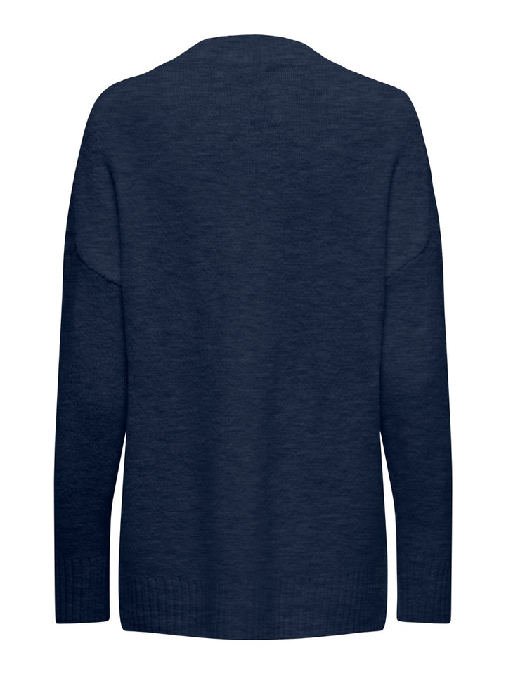 Onlnanjing L/s Pullover Knt Noos - Blauw Melee