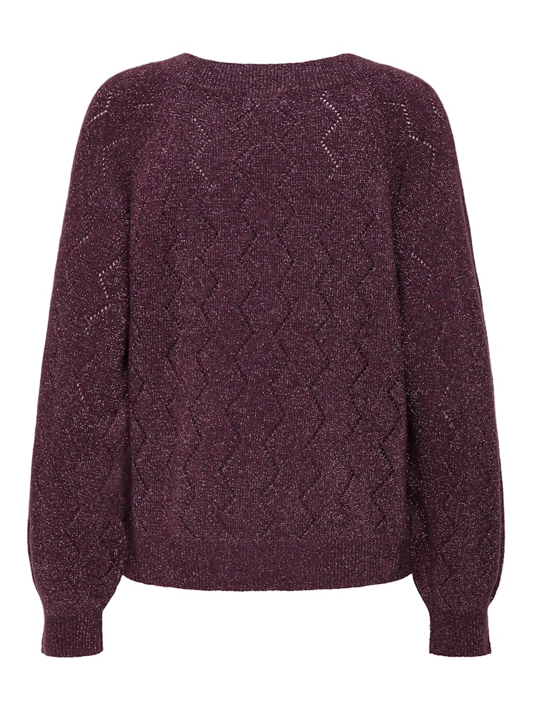 Jdyaspen Life Ls V-neck Pullover Knt - Bordeaux