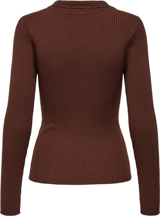 Jdyada L/s Collar Pullover Knt - Bordeaux