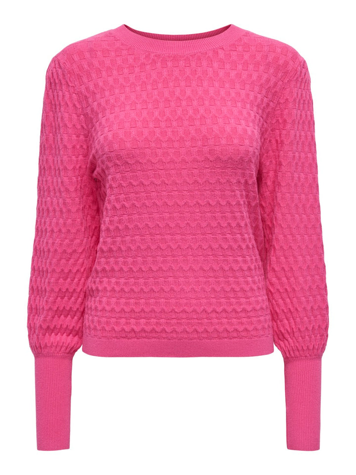 Onlfaye Life Ls O-neck Cs Knt - Roze