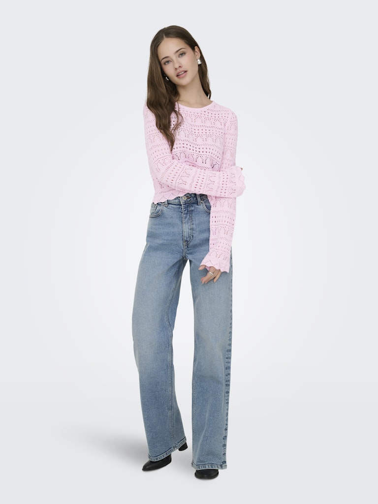 Onlelke Life Ls Pullover Knt Noos - Licht Roze