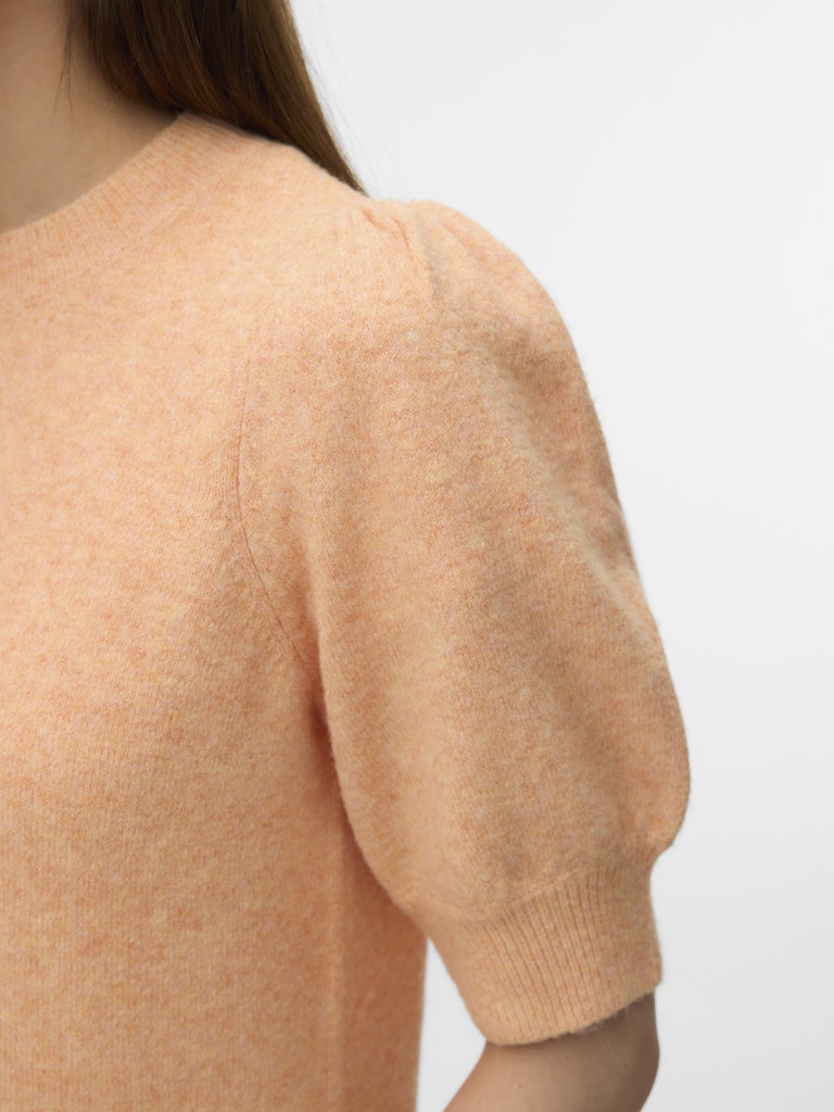 Vmdoffy 2/4 O-neck Pullover Ga Noos - Zalm/peach