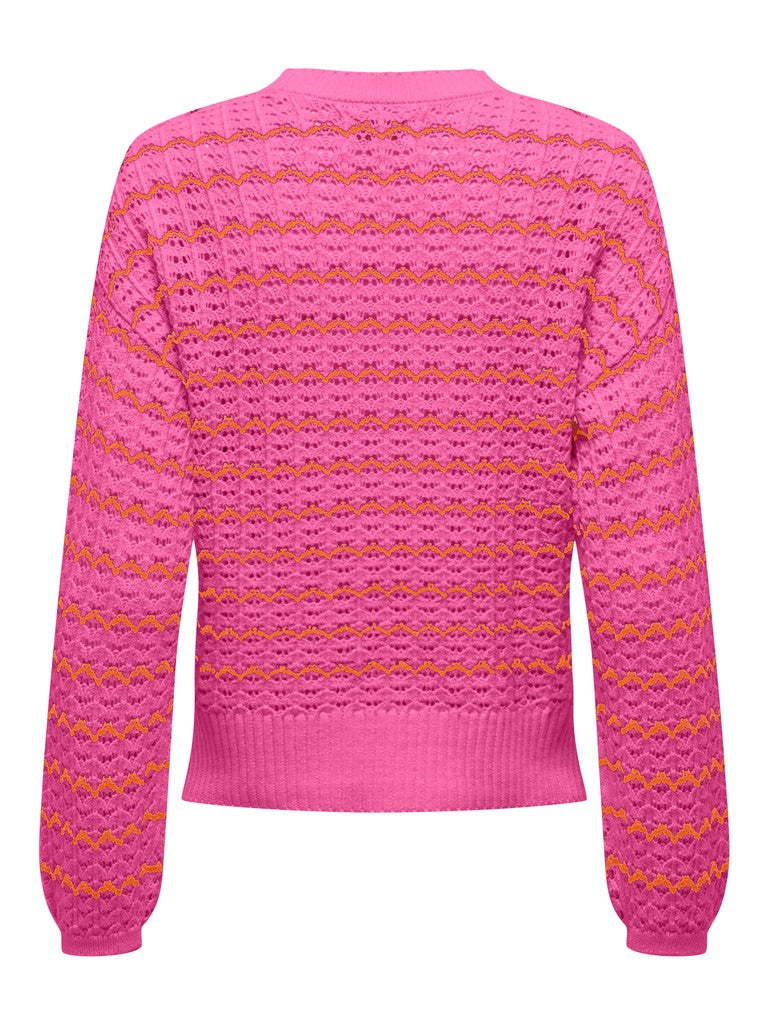 Onlasa Ls O-neck Cc Cs Knt - Roze Dessin