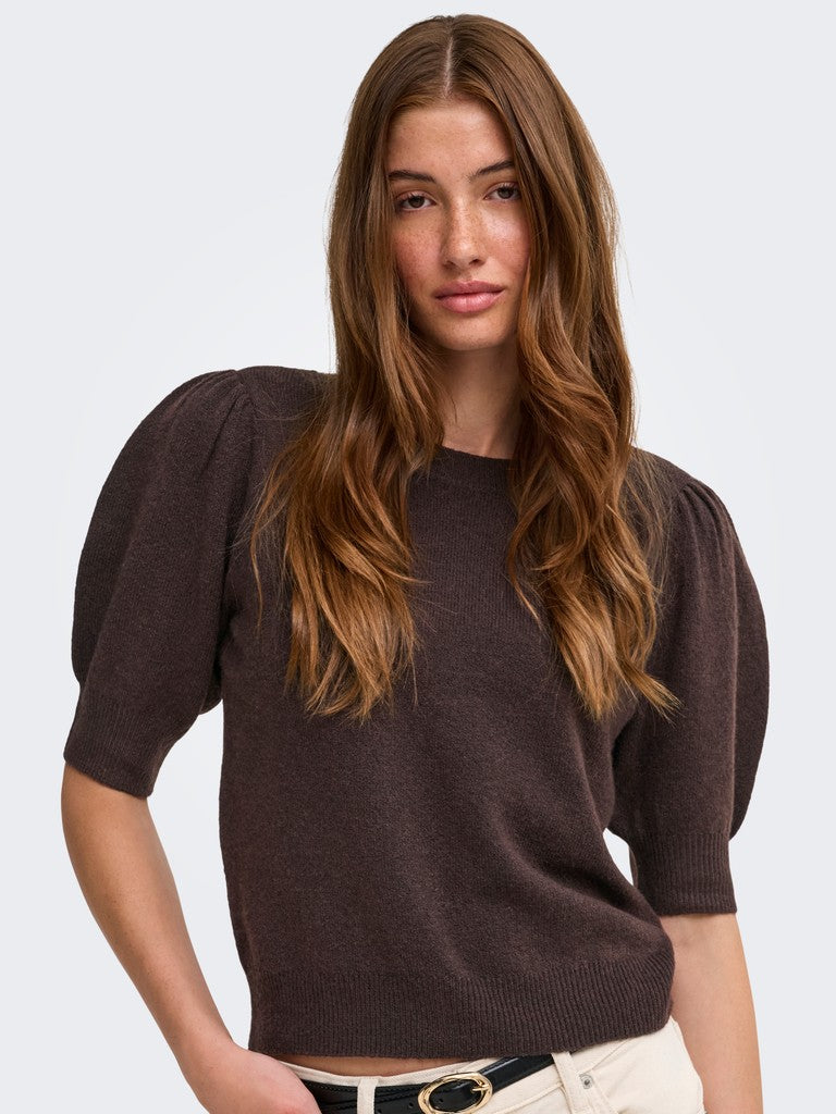 Onlrica Life 2/4 Pullover Knt Noos - Bruin