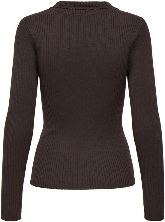 Jdyada L/s Collar Pullover Knt - Bruin