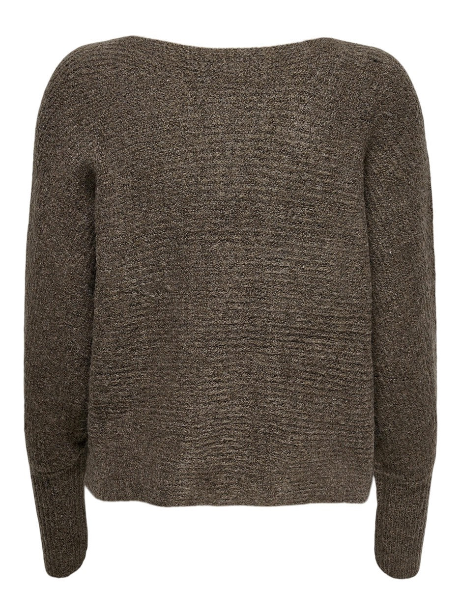 Onldaniella L/s Pullover Knt Noos - Bruin