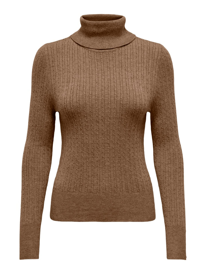 Onllea Ls Roll Neck Knt - Taupe