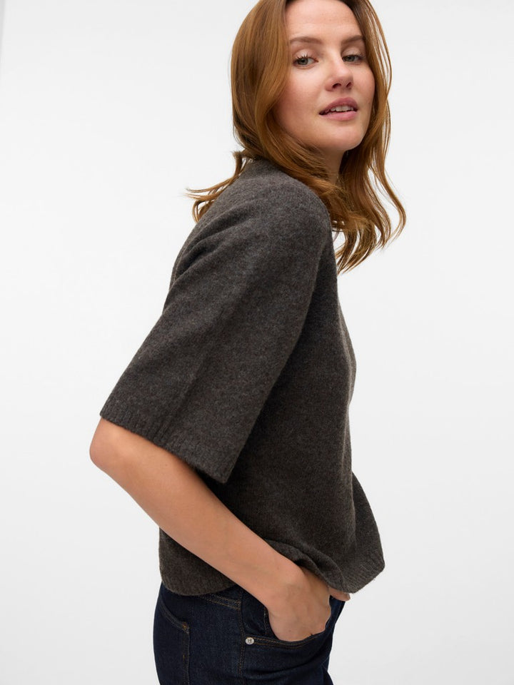 Vmboom 2/4 O-nk Oversize Pullove Ga Noos - Bruin Melee