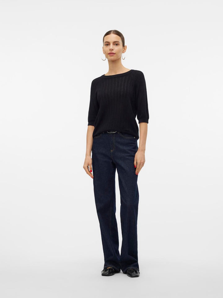 Vmnewlexsun Stitch 2/4 O Neck - Zwart